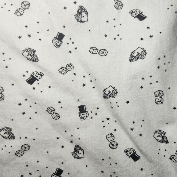 Skulls & Dice Denim & Flower Ricky Singh Men’s Slim Fit Button Up Shirt White M - Picture 3 of 9